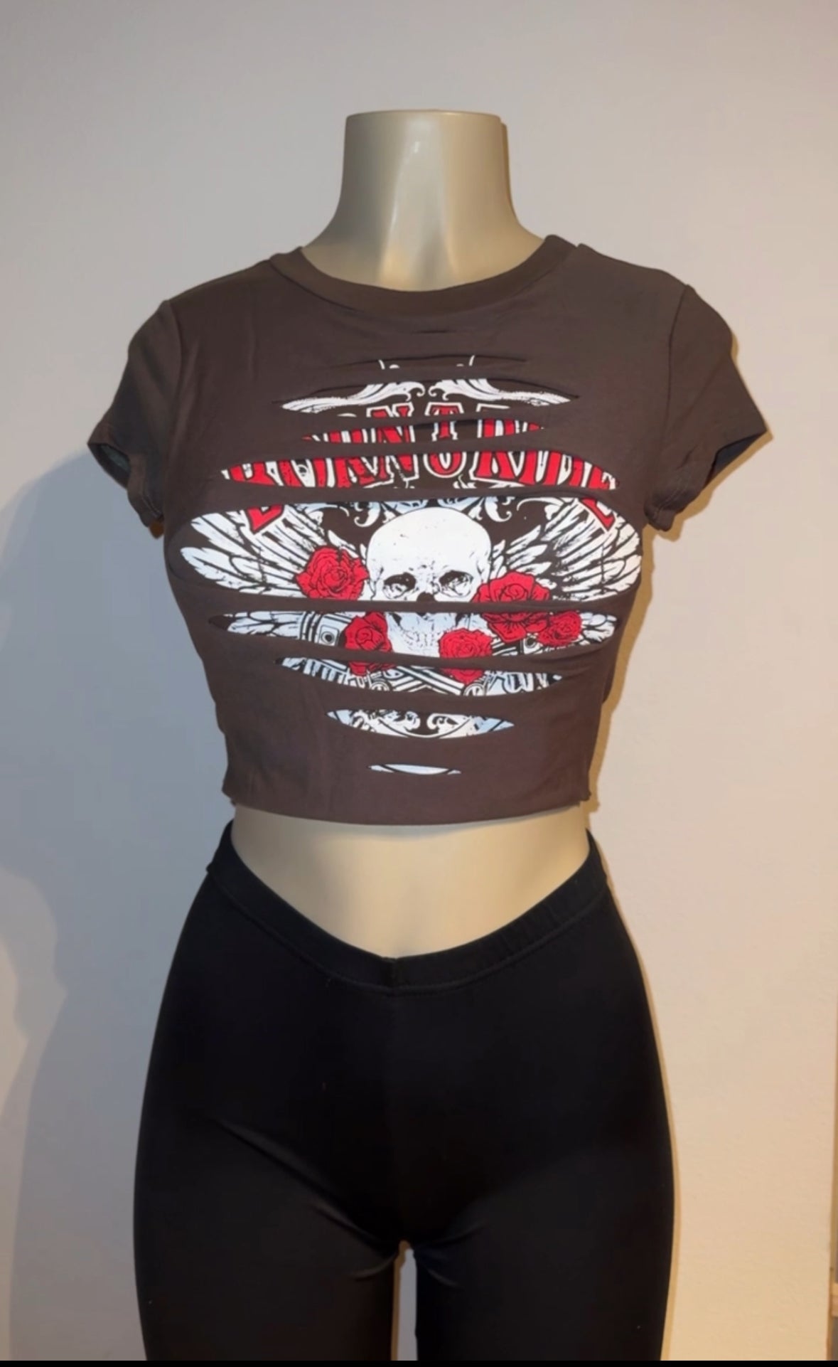 BORN & RIDE SKULL LASER CUT TOP