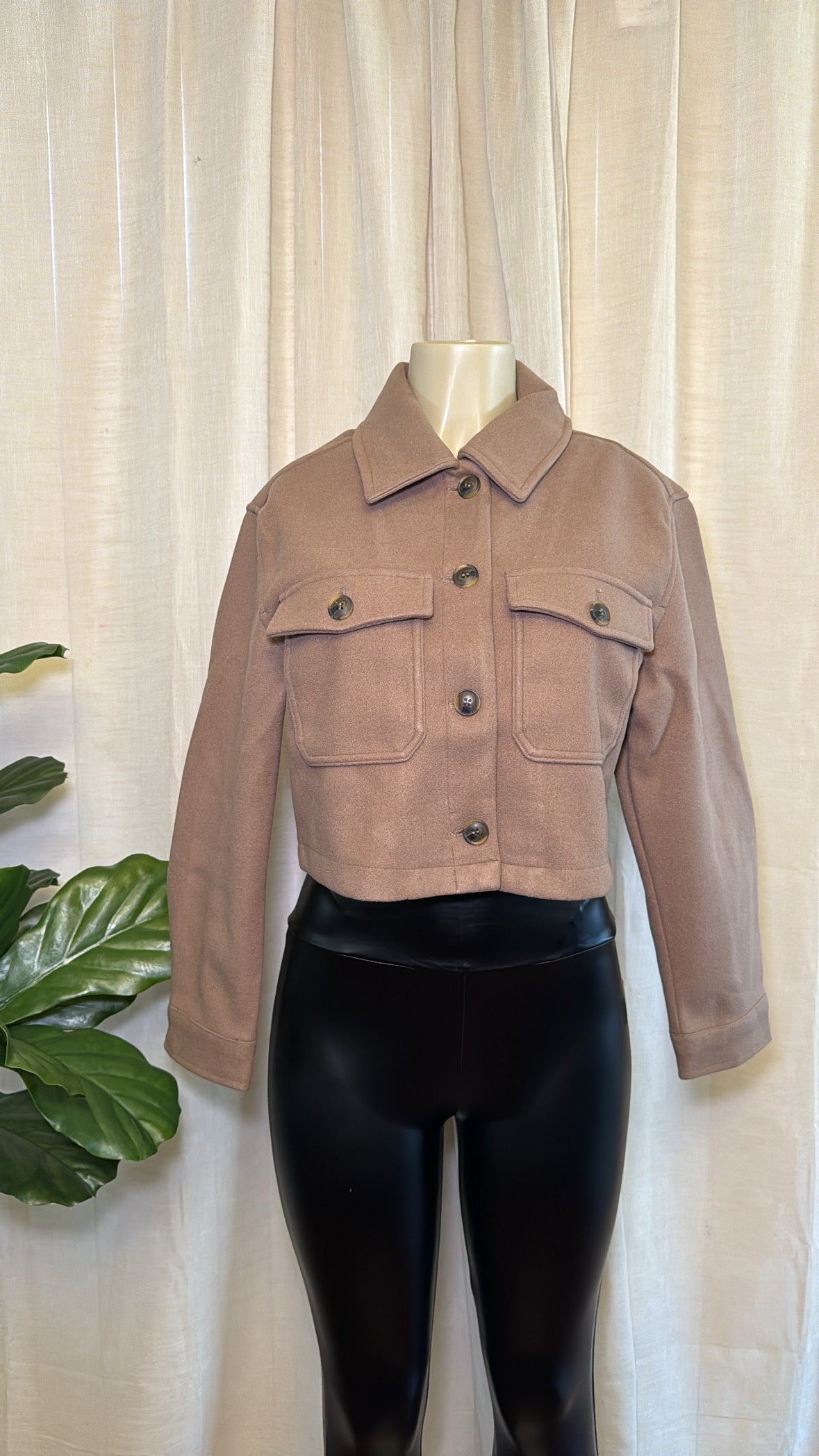 Cocoa Fleece Shacket