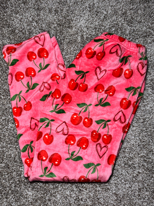 Girlie COZY PJ PANTS - CHERRY PINK