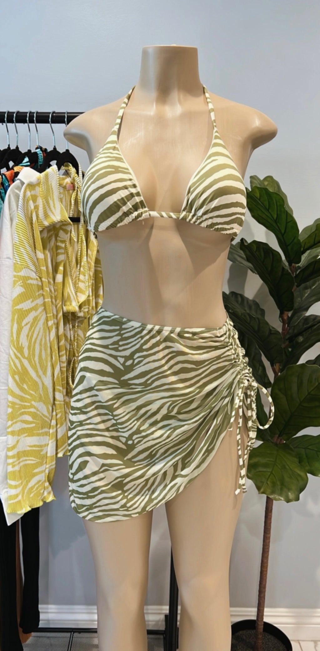 Eve 3 Piece Bikini, Cover Up Skirt