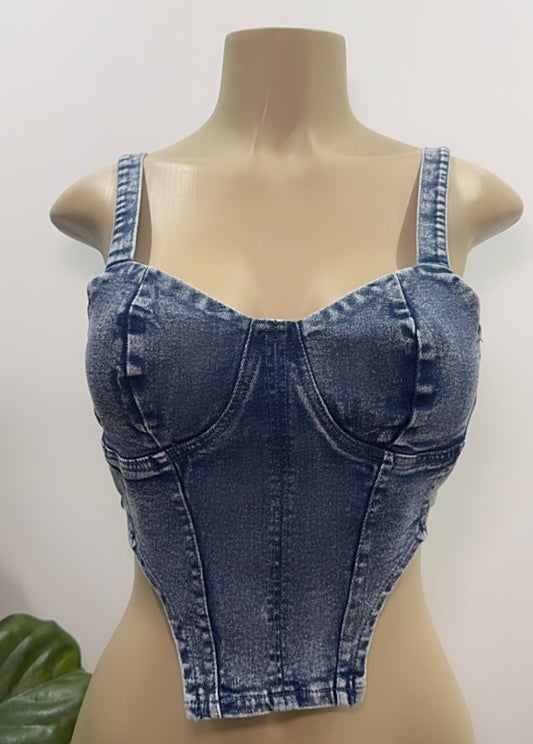 Hailey Denim Top