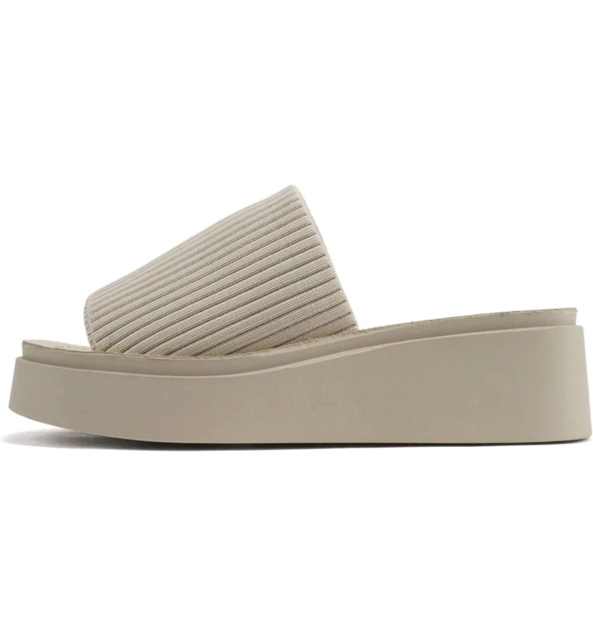 The Farley Platform Sandal - Nude