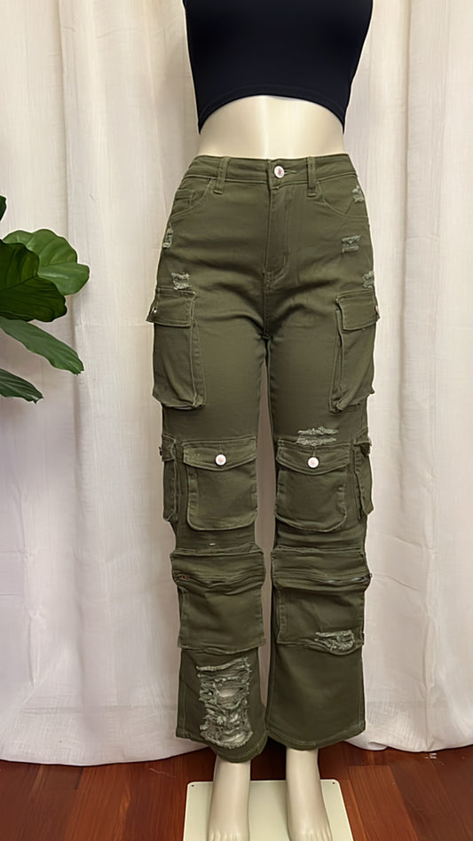 Amelia Cargo Pockets Pants