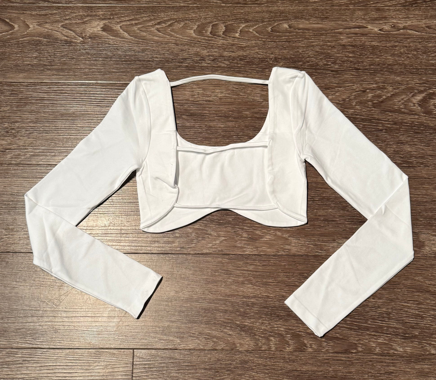 Dazy Backless Long Sleeve Top