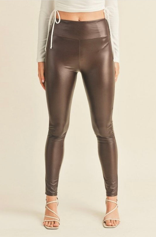 Seductive Leather Leggings