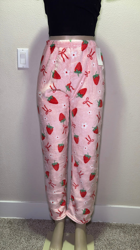 Girlie COZY PJ PANTS - Strawberry