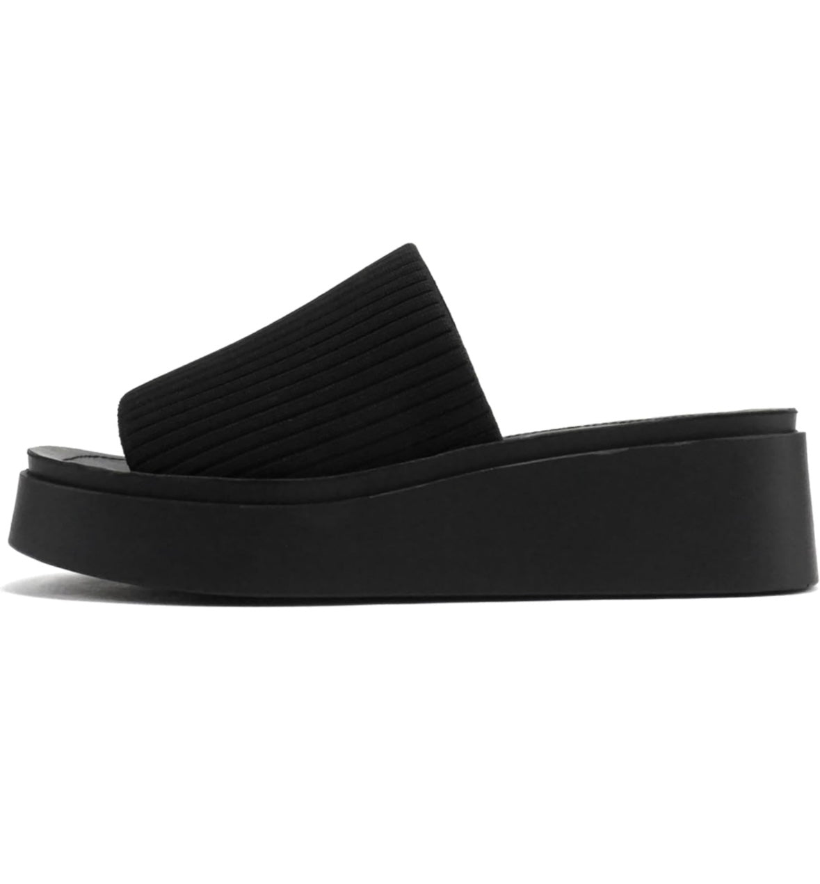 THE FARLEY PLATFORM SANDAL - BLACK