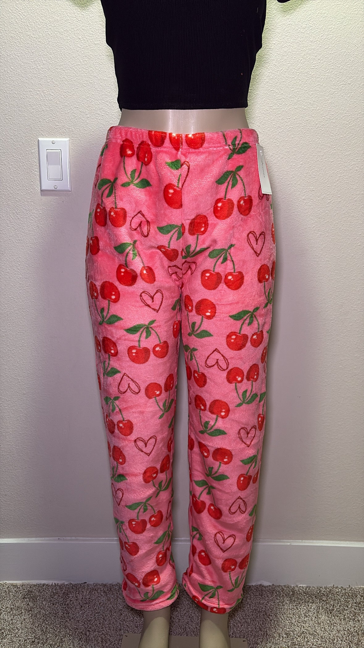 Girlie COZY PJ PANTS - CHERRY PINK