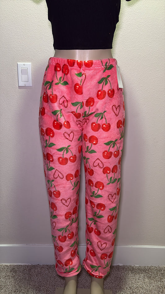 Girlie COZY PJ PANTS - CHERRY PINK